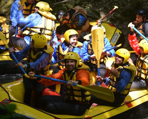 Giornata di Rafting sotto la cascata delle Marmore