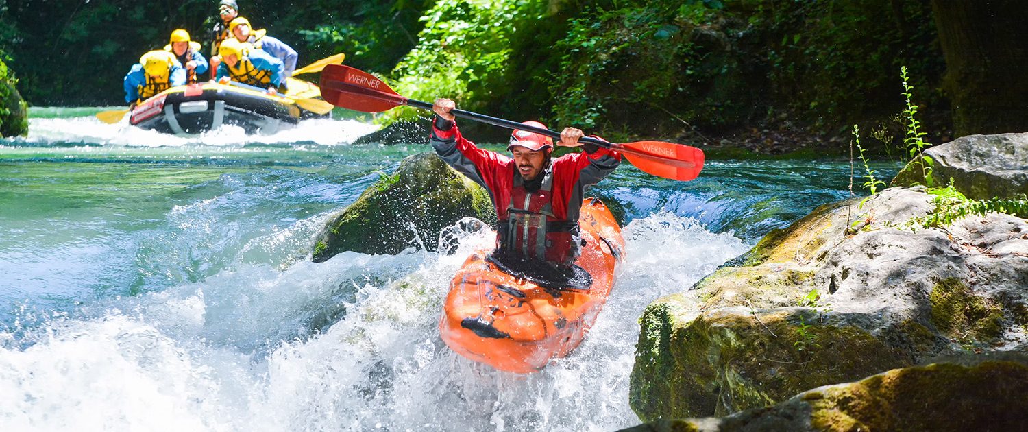 Kayak e Canoa Presso Rafting Marmore in Umbria