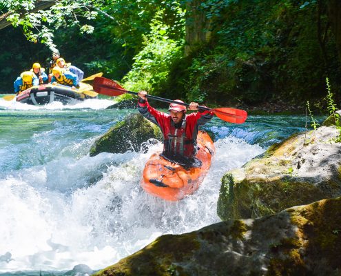 Kayak e Canoa Presso Rafting Marmore in Umbria