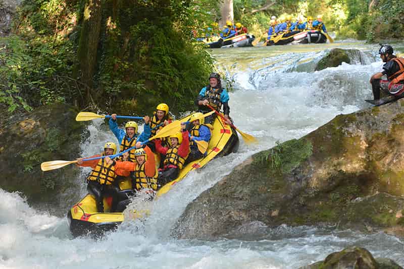 discesa in rafting