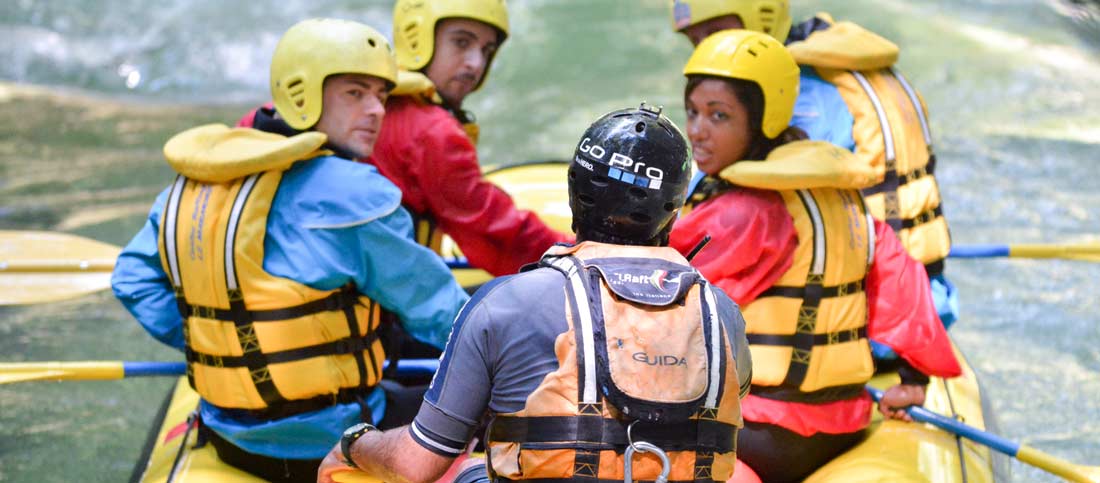 guida parla con rafting marmore
