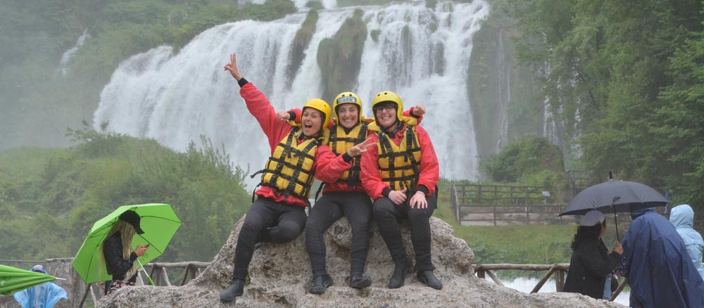 Fare Rafting con la pioggia