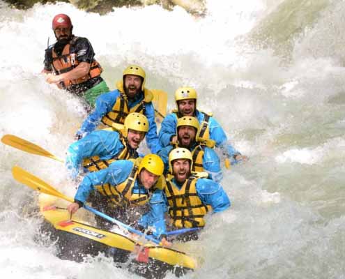 team building sul gommone rafting