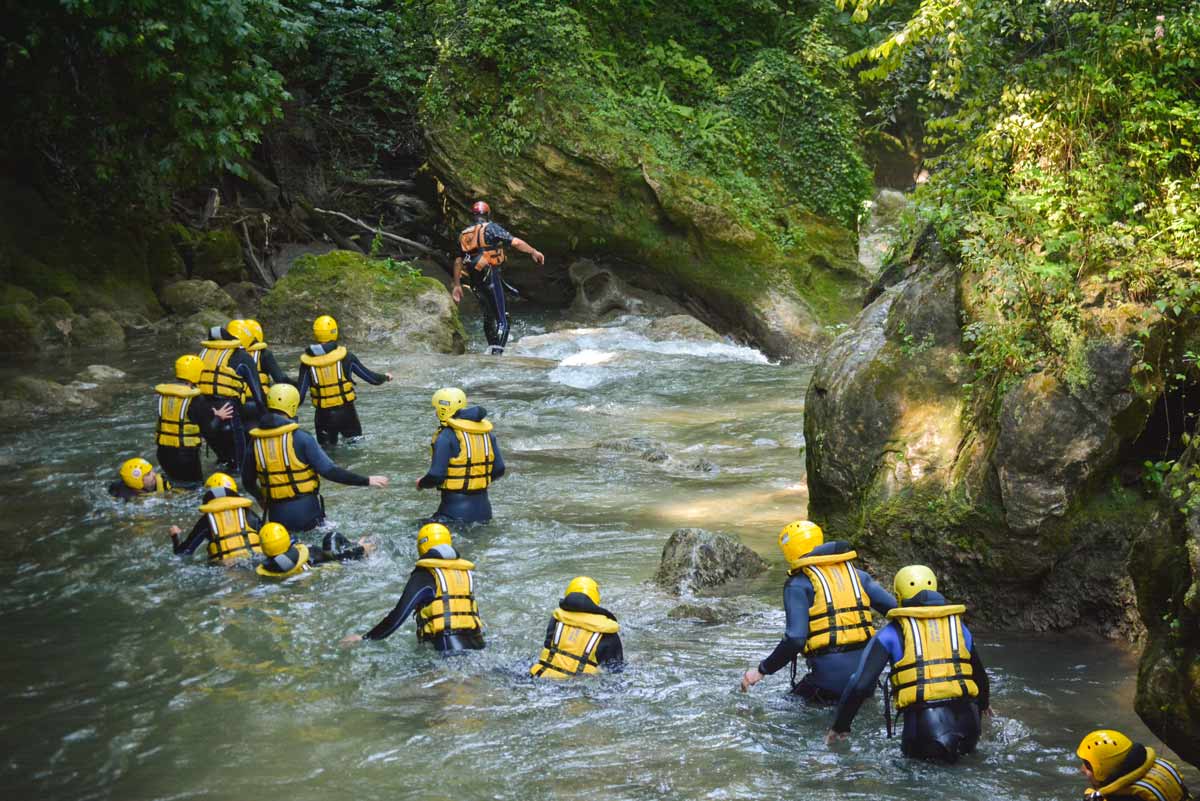 river walking al centro rafting marmore