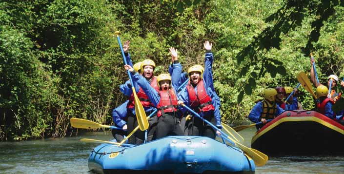 rafting soft per famiglie e bambini